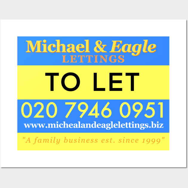 Michael & Eagle lettings Wall Art by ryanbudgie